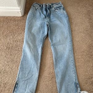 Abercrombie & Fitch The ‘90s Women's Light Blue Straight Leg Ultra High Rise